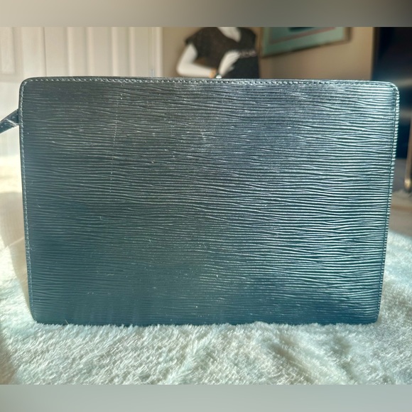 Louis Vuitton Black Epi Pouchette Homme Clutch - Picture 1 of 15